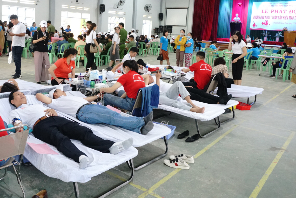 Thành phố Kon Tum tổ chức Lễ phát động hiến máu tình nguyện năm 2023