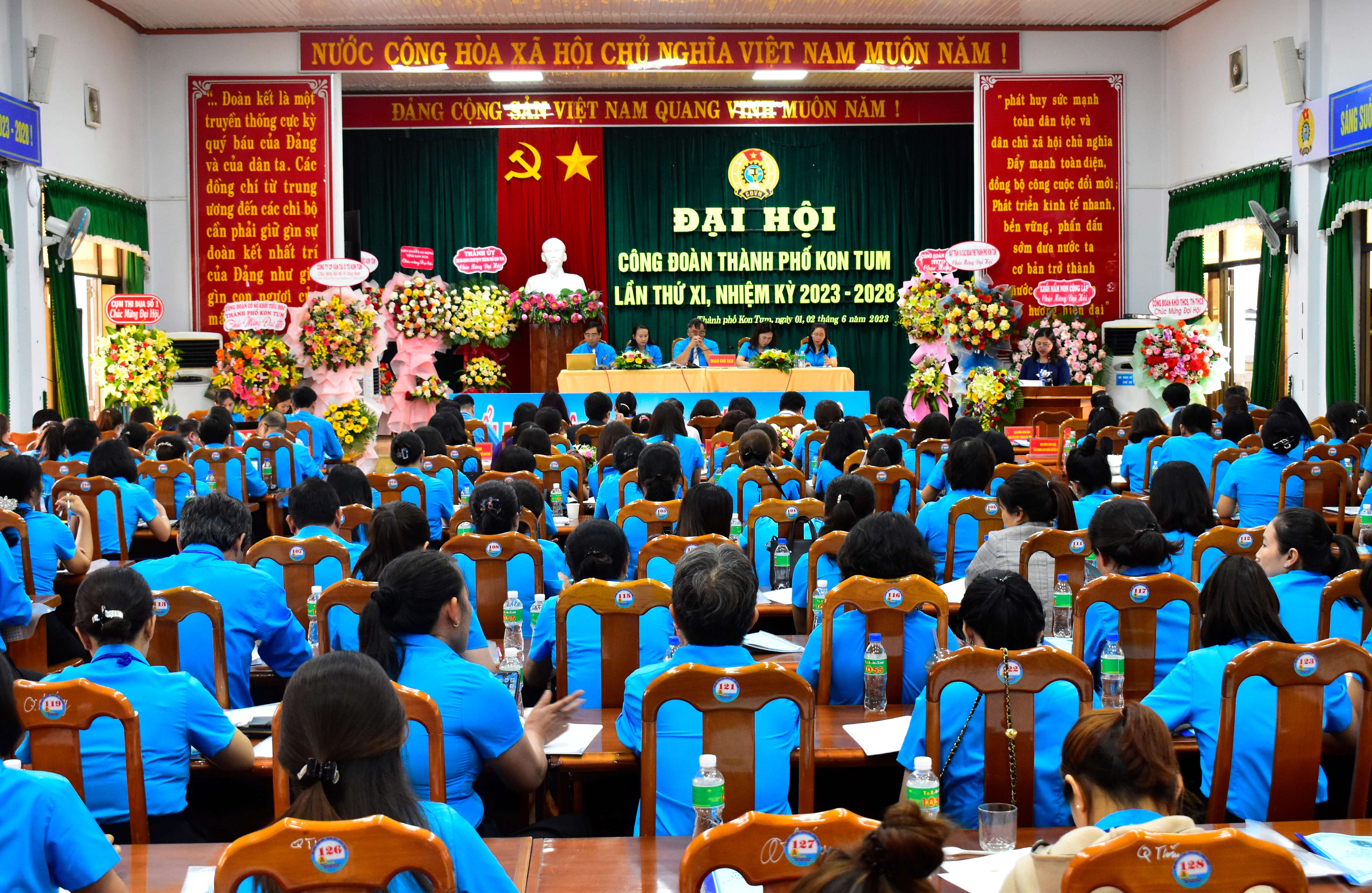 Đại hội Công đoàn thành phố Kon Tum lần thứ XI, nhiệm kỳ 2023-2028